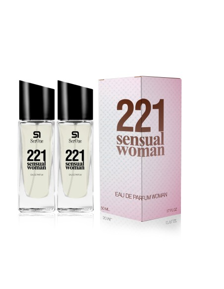 PERFUME DE EQUIVALENCIA PARA MUJER 221 SENSUAL WOMAN 2X50 ML