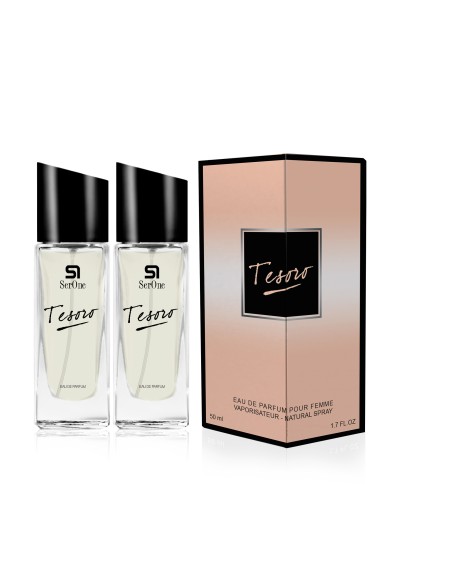 PERFUME DE EQUIVALENCIA PARA MUJER TESORO 2X50 ML