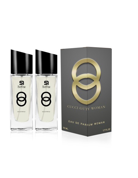 PERFUME DE EQUIVALENCIA PARA MUJER CUCCI GUTY WOMAN 2X50 ML