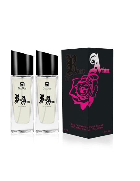 PERFUME DE EQUIVALENCIA PARA MUJER ROSE ATOM 2X50 ML