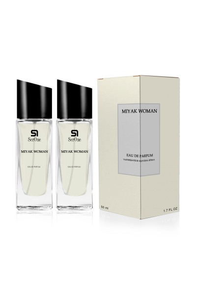 PERFUME DE EQUIVALENCIA PARA MUJER MIYAK WOMAN 2X50 ML