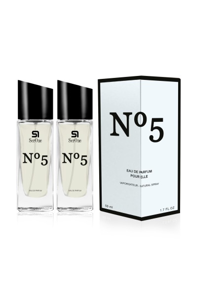 PERFUME DE EQUIVALENCIA PARA MUJER N5 2X50 ML