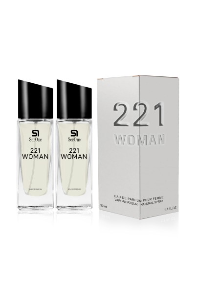 PERFUME DE EQUIVALENCIA PARA MUJER 221 WOMAN 2X50 ML