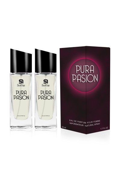 PERFUME DE EQUIVALENCIA PARA MUJER PURA PASION 2X50 ML