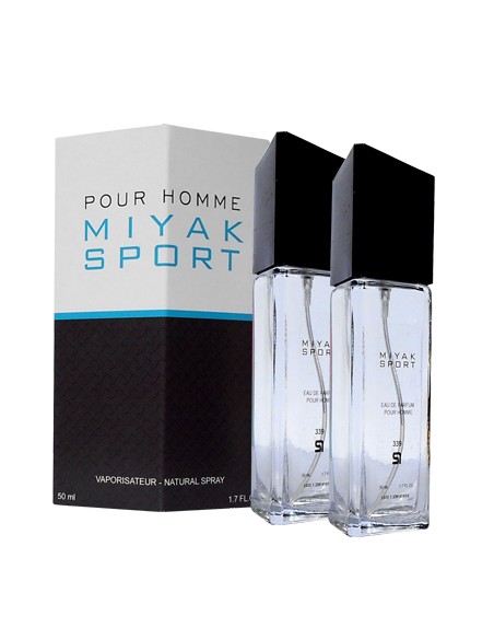 PERFUME DE EQUIVALENCIA PARA HOMBRE MIYAK SPORT 2X50 ML